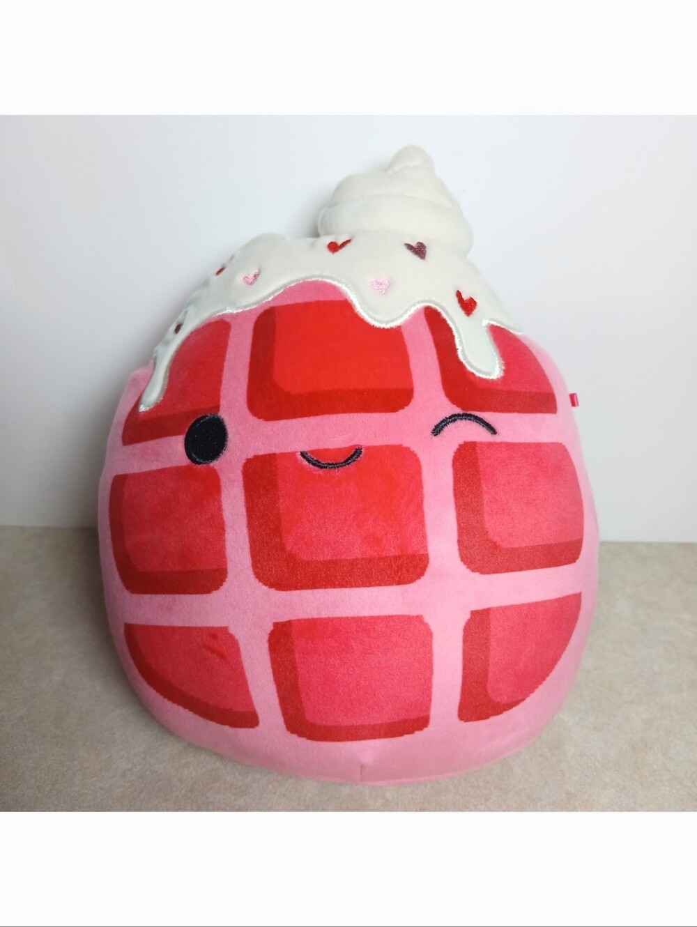 Squishmallows 8” Sayonara Waffle Hearts Pink Valentines Plush Stuffed Toy